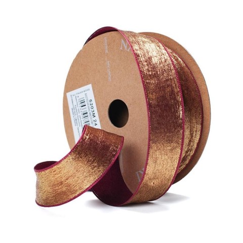 NASTRO ARIANNE MM25X10MT BORDEAUX